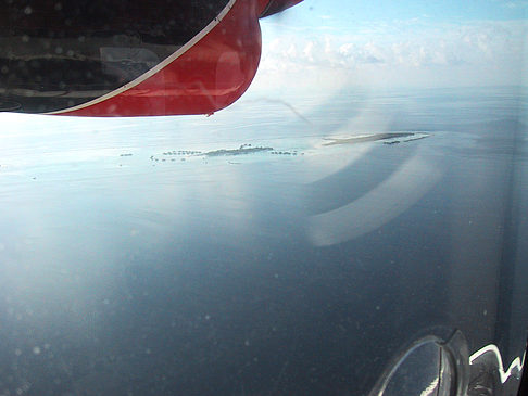 Fotos vom Rückflug - Malediven